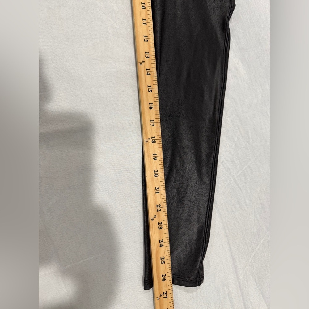 SPANX Women's Shaping Faux Leather Leggings Black Size XL - Picture 8 of 12